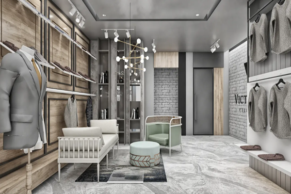 tekstil showroom tasarımları