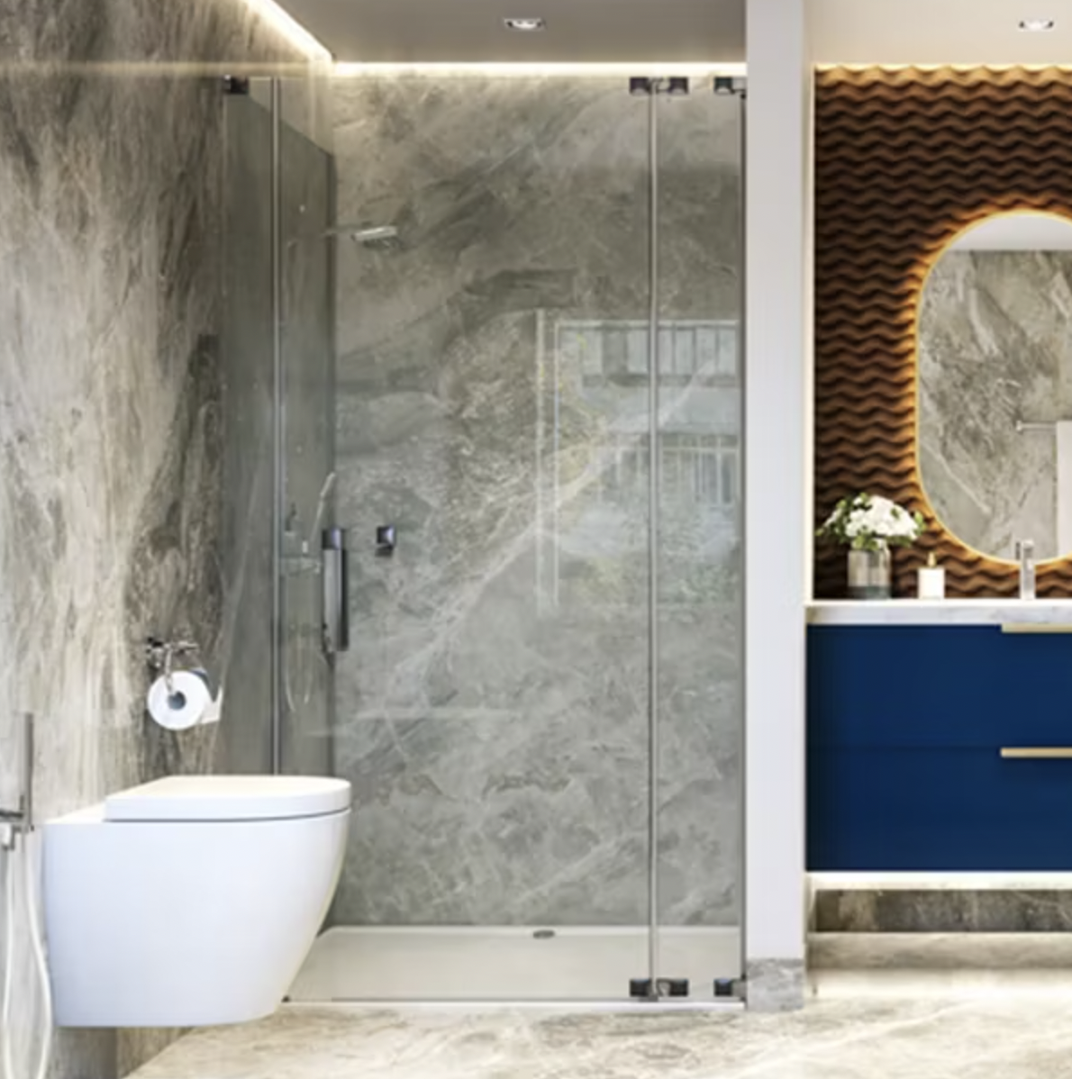 Modern and Stylish 3 Different Bathroom Wallpaper Suggestions
