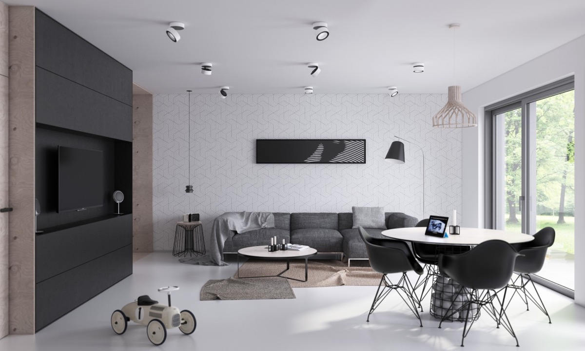 Modern ve Minimalist Salon Dekorasyonu